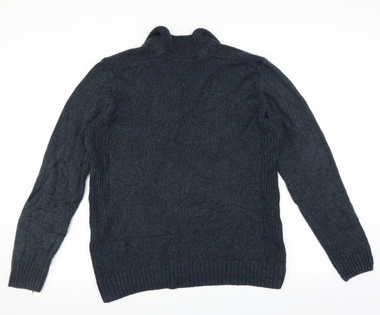 Atlantic Bay Mens Blue Pullover Jumper