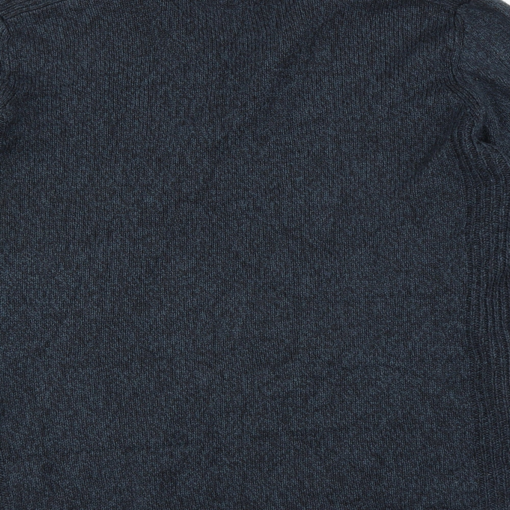 Atlantic Bay Mens Blue Pullover Jumper