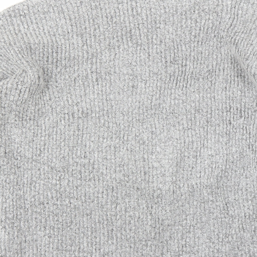 New Look Girls Grey Pullover Jumper Size 14-15 Years - Choker style neck