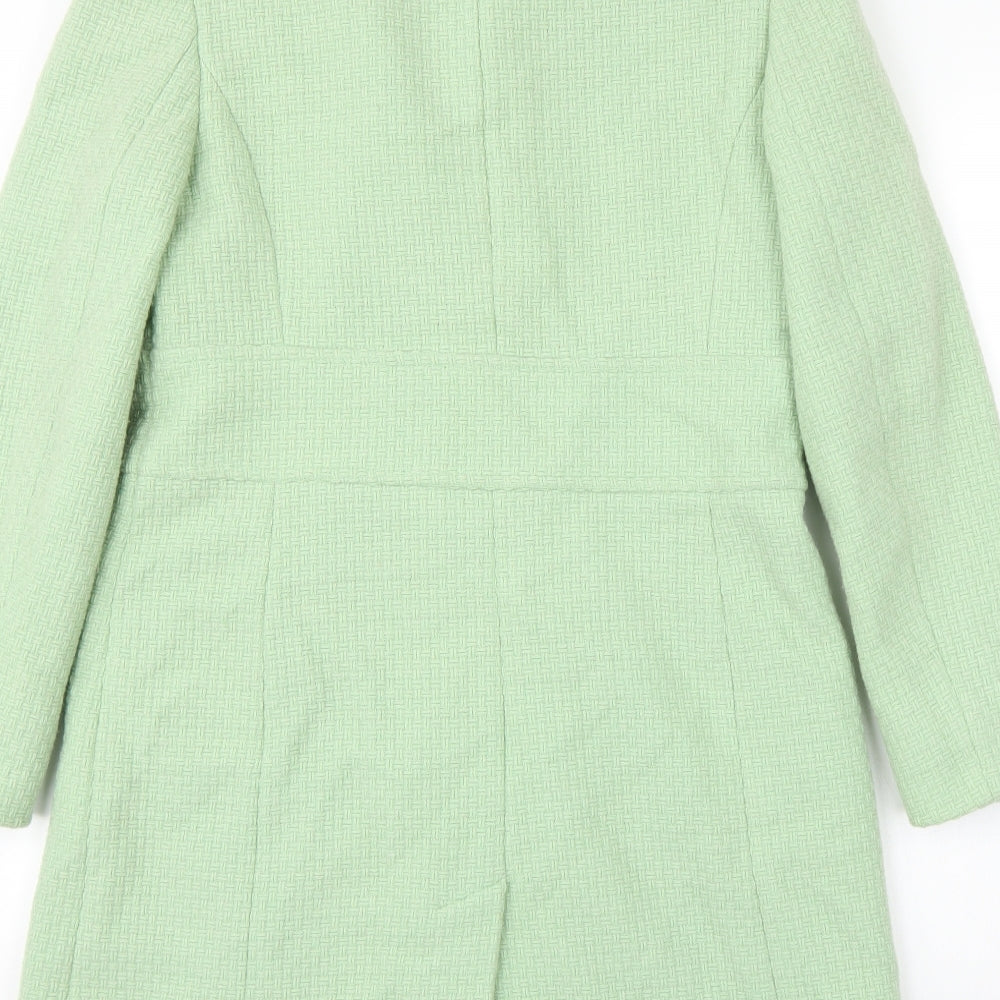 AMARANTO Womens Green Jacket Coat Size 14