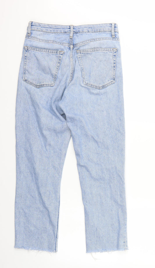 Topshop Womens Blue Cropped Jeans Size 28 L25 in