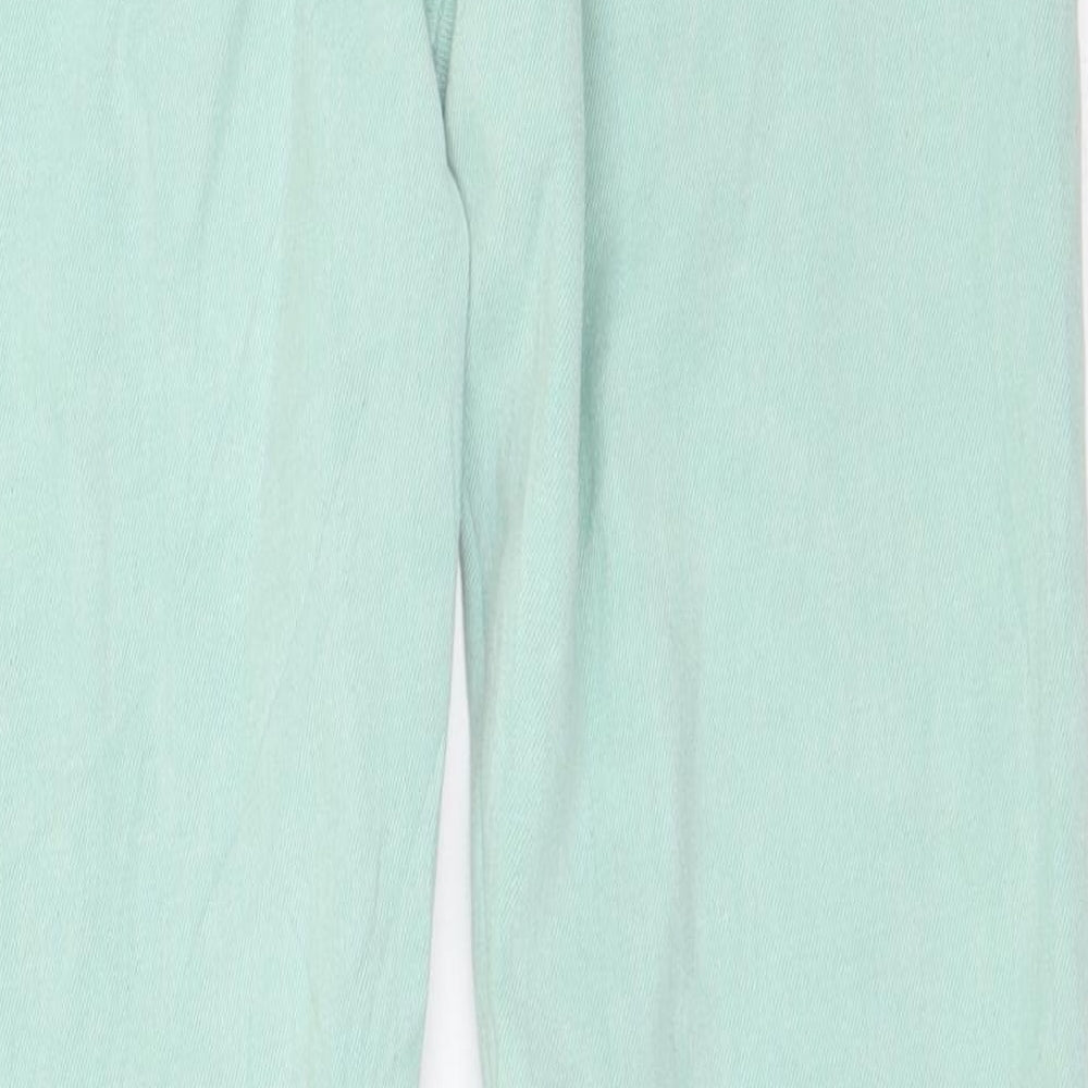 Womens UK Size 8 Marks and Spencer Regular Fit Skinny Green Jeans