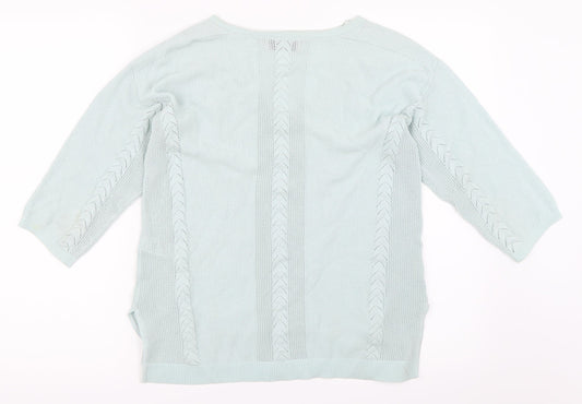 Per Una Womens Blue Pullover Jumper Size 10