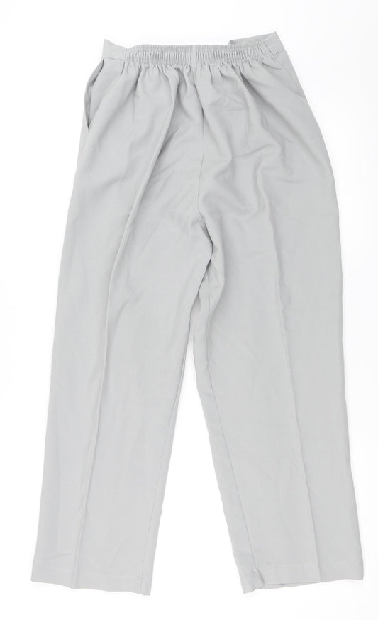Womens UK Size 16 Preworn Regular Fit Grey Trousers