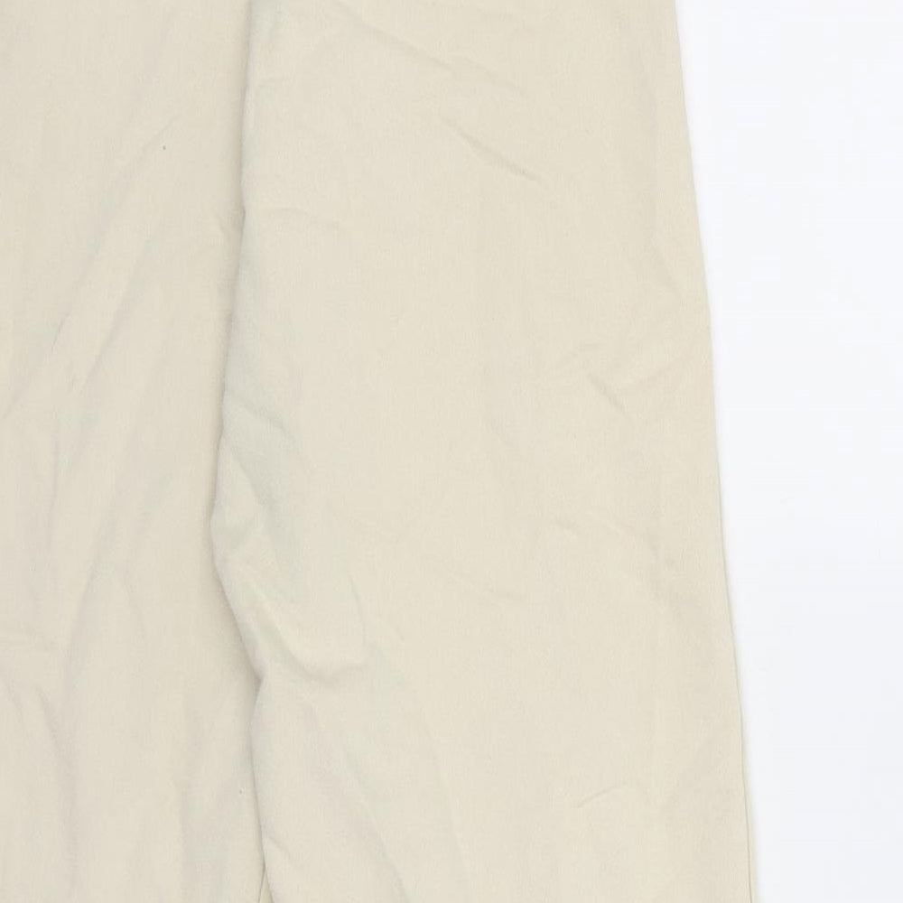 Womens UK Size 4 PRETTYLITTLETHING Regular Fit White Trousers