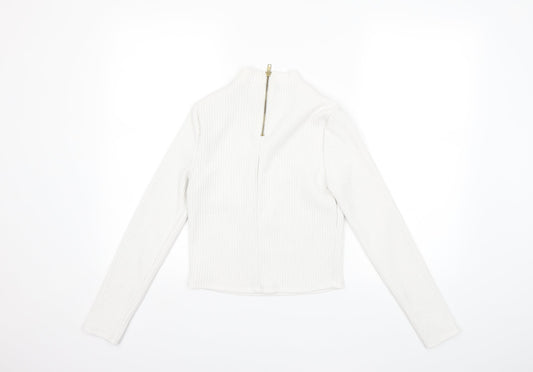 FOREVER 21 Womens White Basic T-Shirt Size M