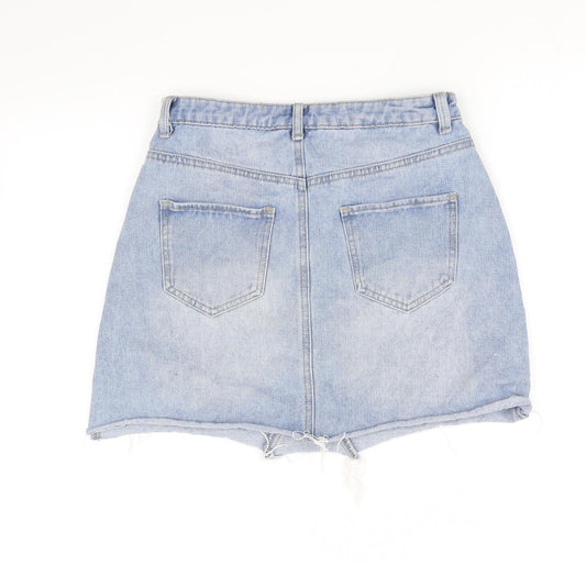 deniem & co Womens Blue   A-Line Skirt Size 8