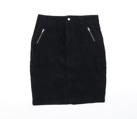 Tu Womens Black A-Line Skirt