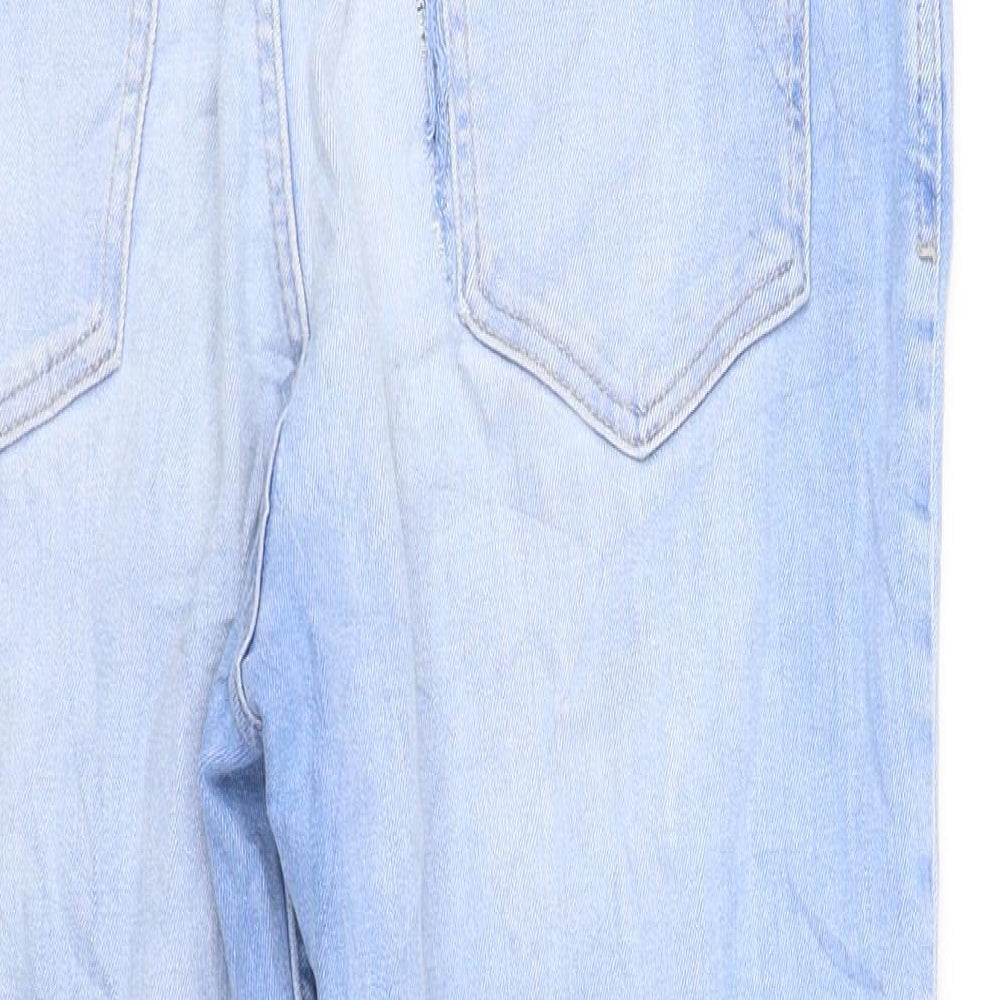 M&S Collection Womens Blue Straight Jeans Size 12 L32 in