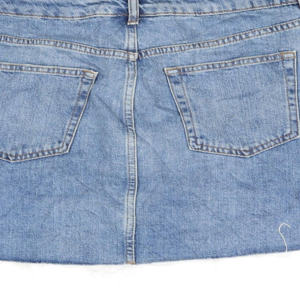 Tophop Womens Blue A-Line Skirt Size 10