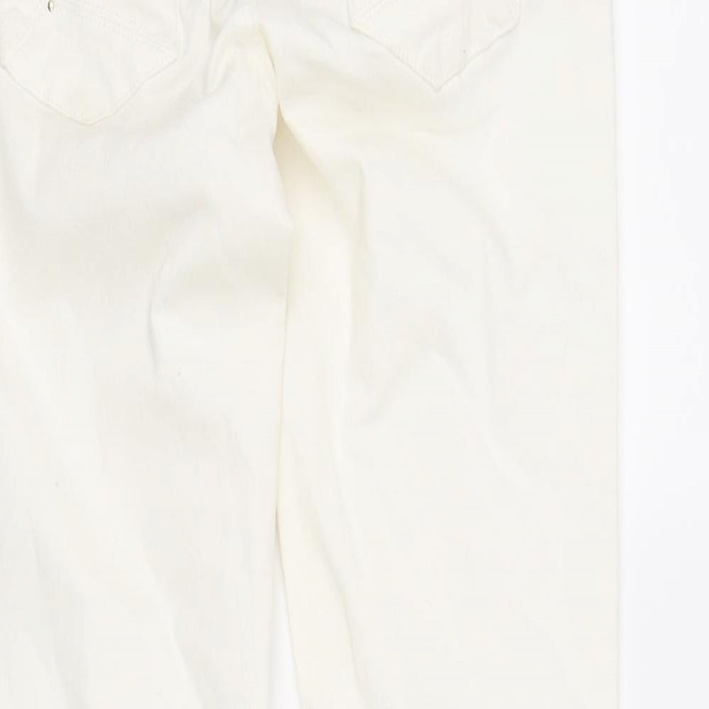 Promod Womens White   Straight Jeans Size 8 L28 in