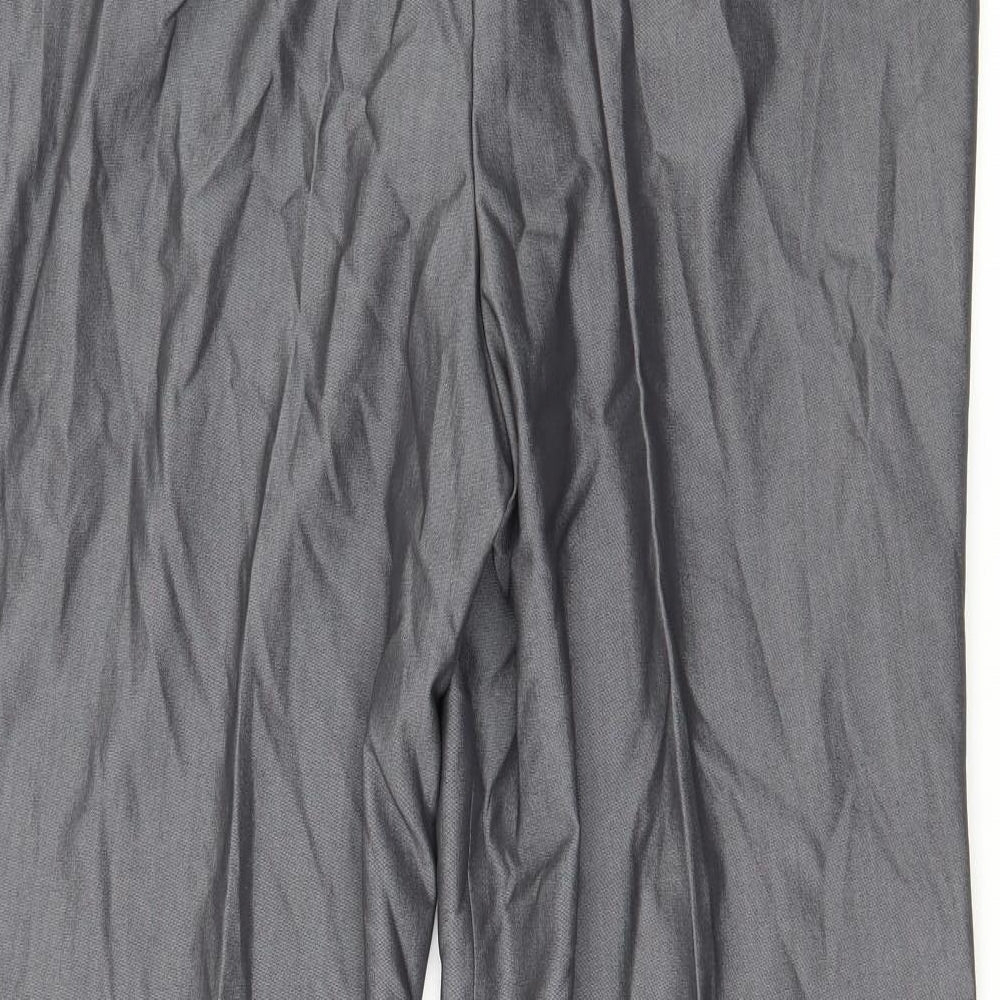 Basler Mens Grey Trousers Size 34 in L28 in