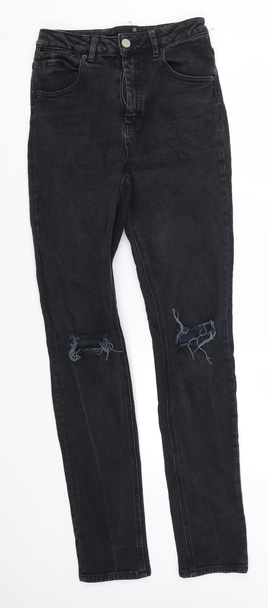 Womens UK Size 26 ASOS Regular Fit Skinny Black Jeans