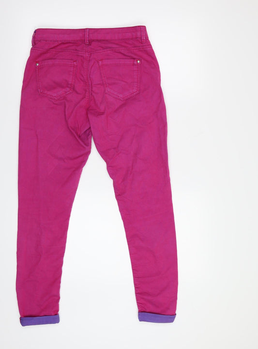 Topshop Womens Pink Tapered Jeans Size 28 in L26 in