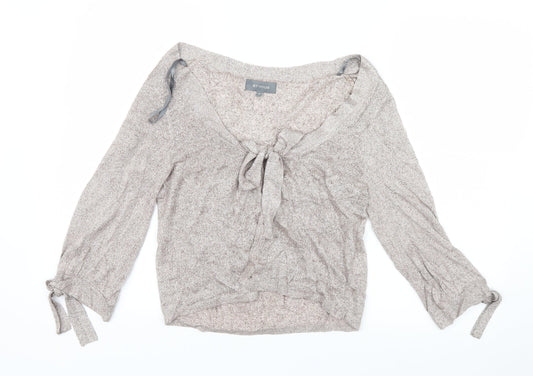 Et Vous Womens Beige Cardigan Jumper Size 12