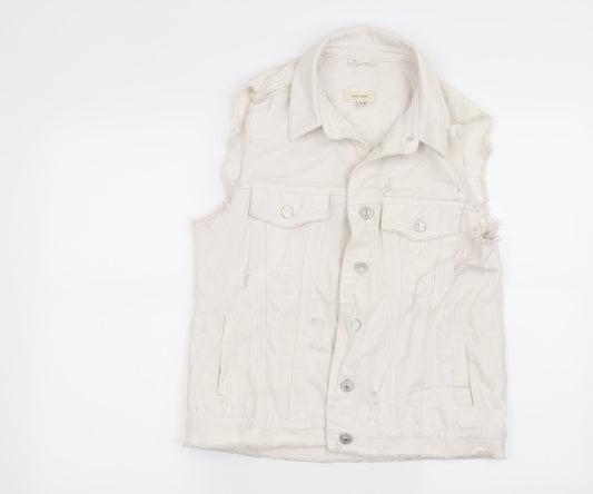 Womens UK Size 10 River Island White Jacket