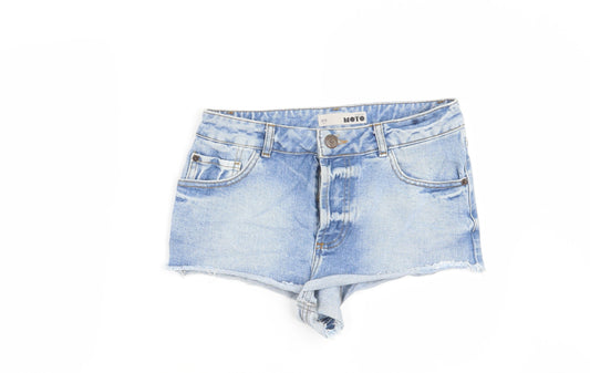 Womens UK Size 28 in Topshop Regular Fit Cut-Off Shorts