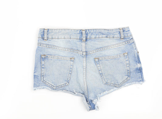 Topshop Womens Blue   Cut-Off Shorts Size 28 in