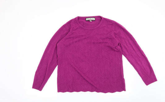 Paco Boutique Womens Pink Pullover Jumper Size 14
