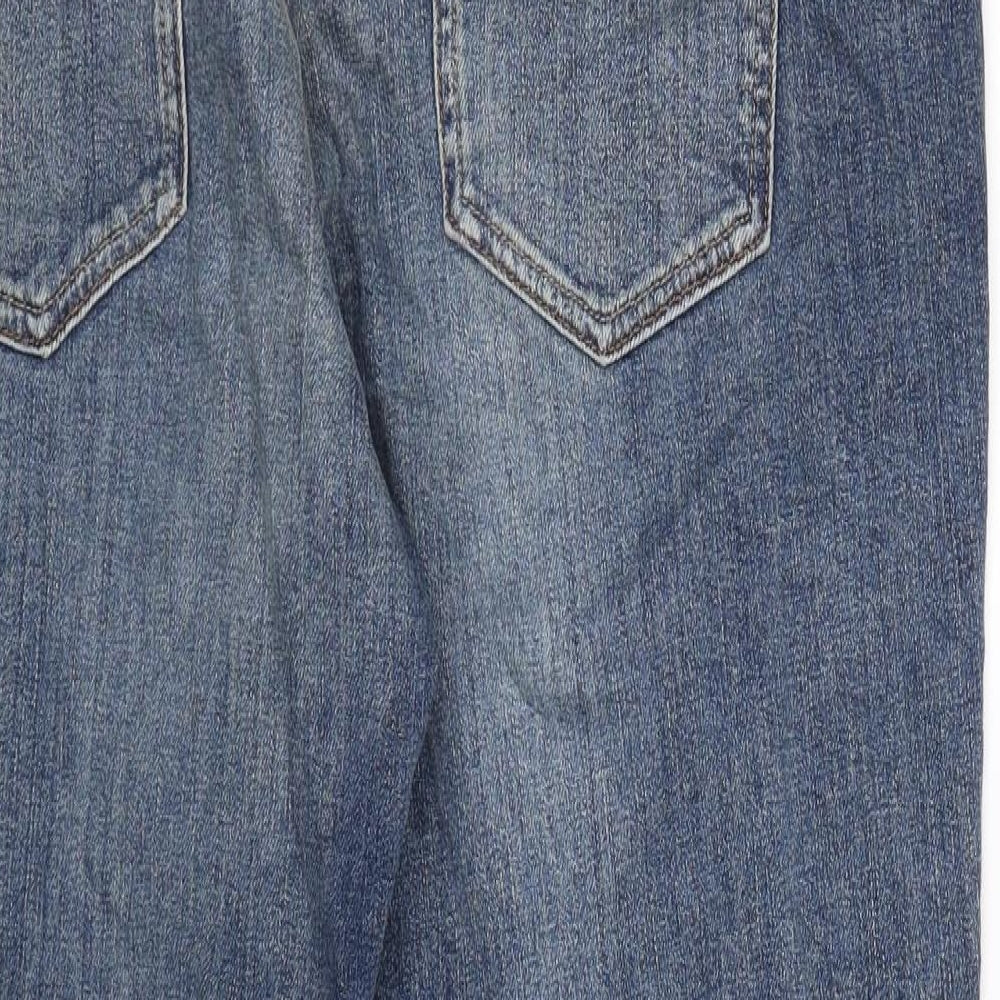 ASOS Womens Blue Denim Straight Jeans Size 14 L30 in