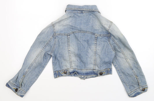 Denim Co Womens Blue Denim Jacket Size 8