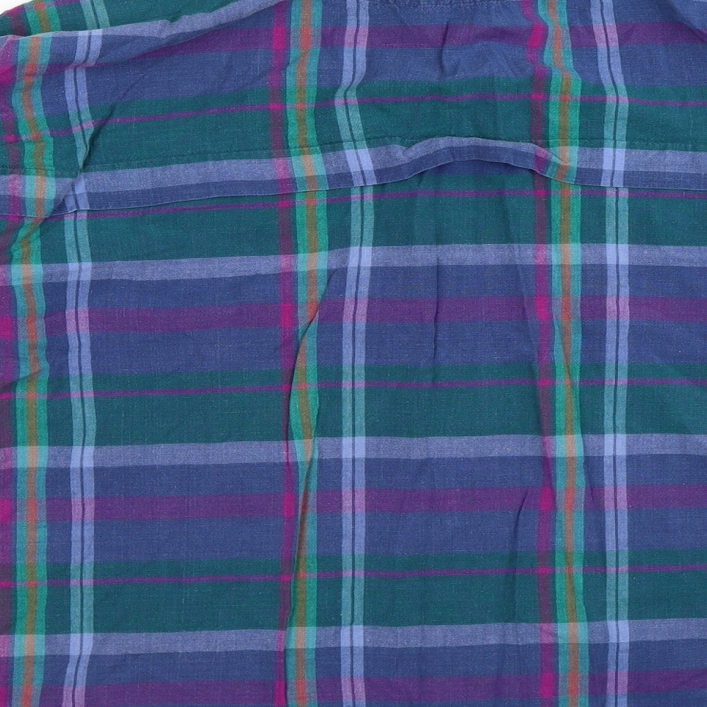 Voyager Mens Multicoloured Check Button-Up Size XL