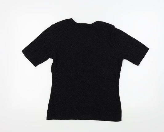 CMD Womens Black Basic T-Shirt Size M