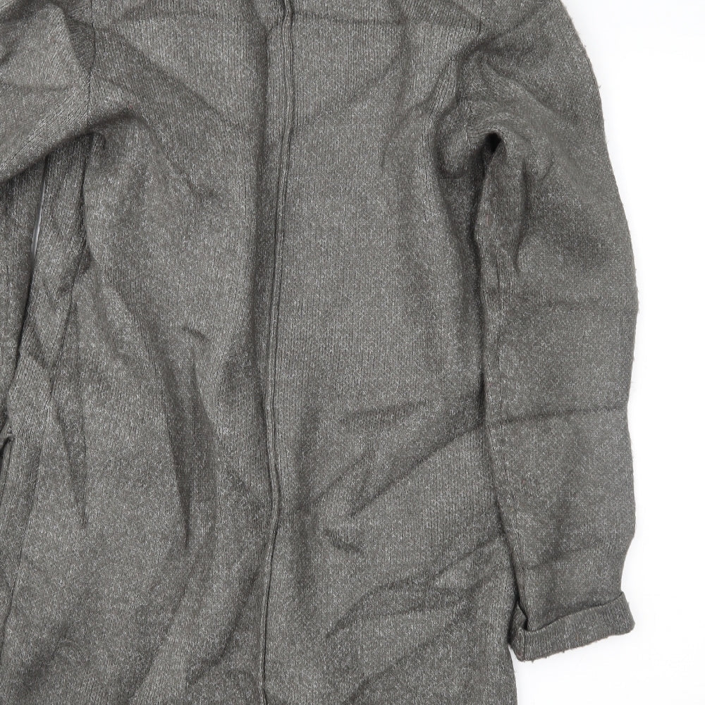 Cortefiel Womens Grey Jacket Coatigan Size S