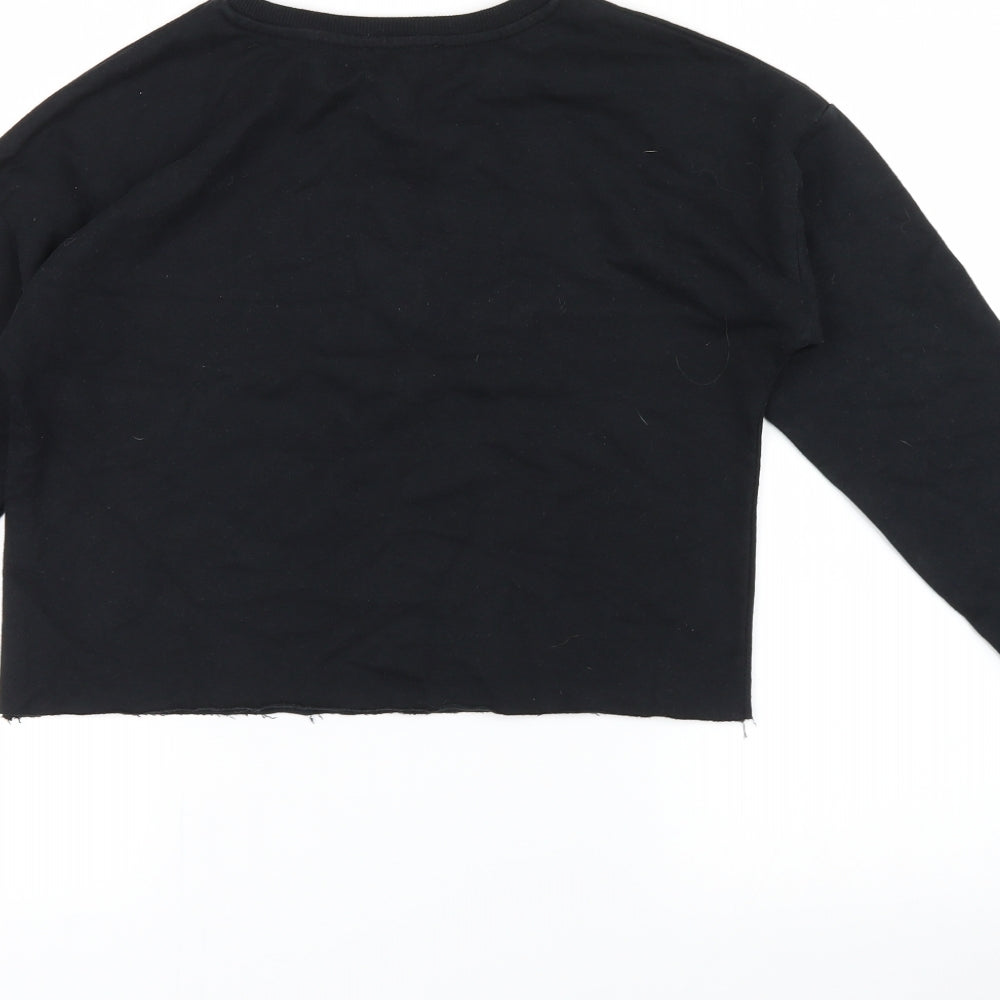 Primark Girls Black Pullover Sweatshirt Size 13-14 Years - unicorn fan club