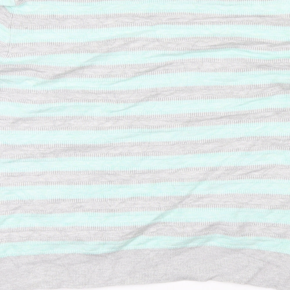 CC Womens Blue Striped Pullover Jumper Size XL