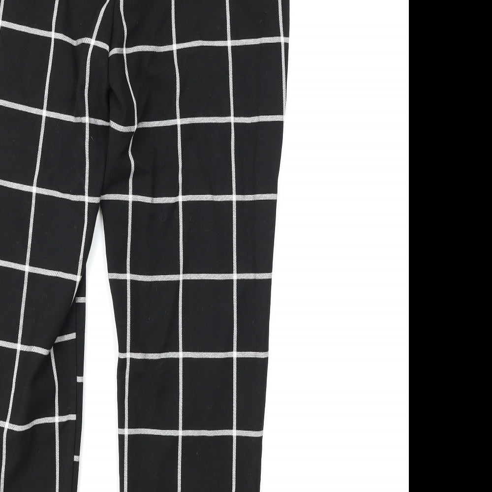 Kaleidoscope Womens Black Striped Trousers Size 12 L25 in