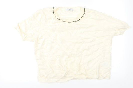 Womens UK Size 16 Classic White Basic T-Shirt