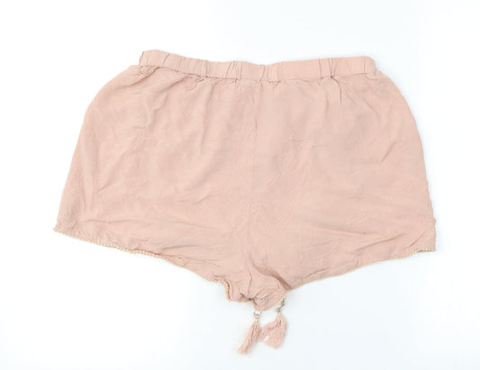 Primark Womens Pink   Hot Pants Shorts Size 14