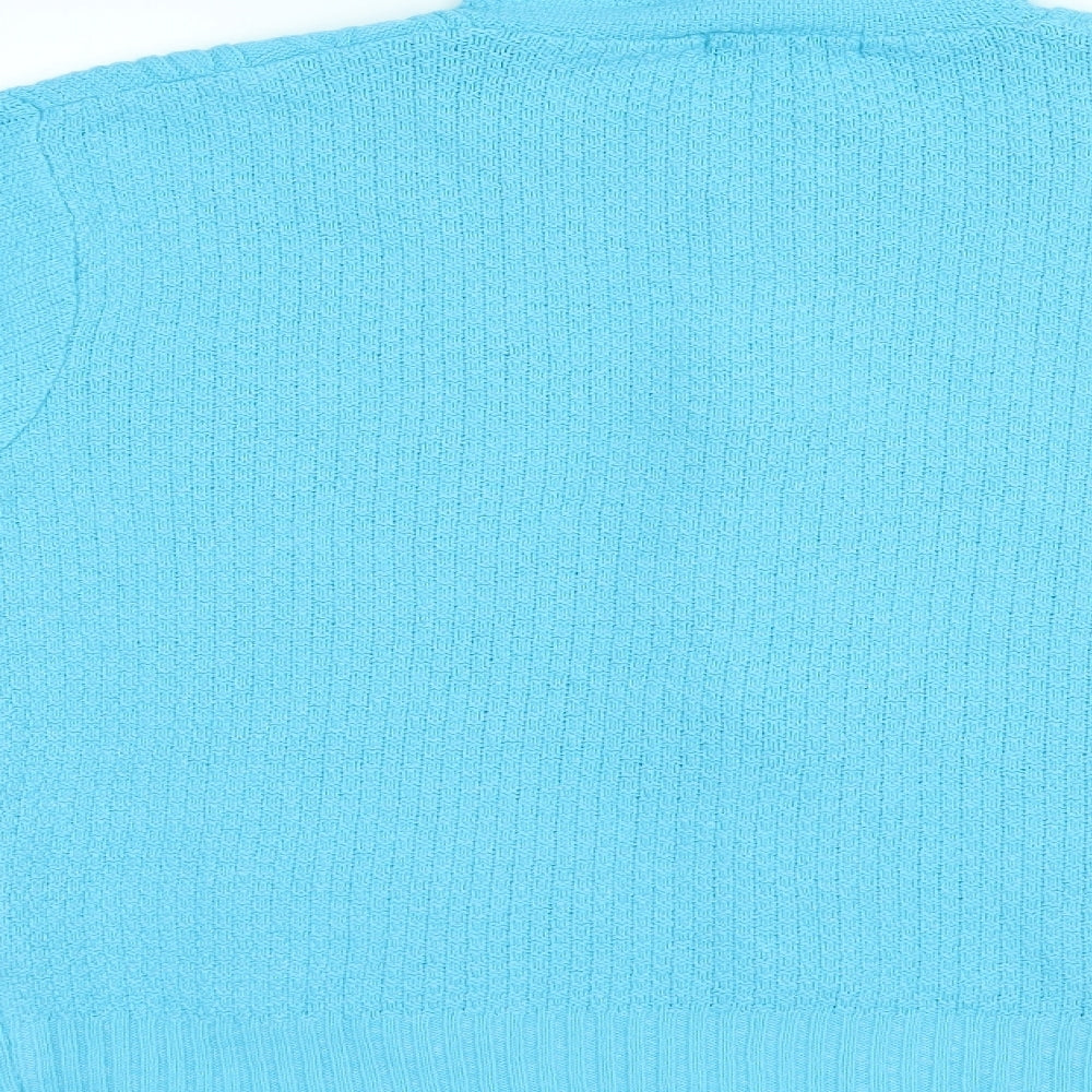 Glimpse Womens Blue Cardigan Jumper Size 2XL