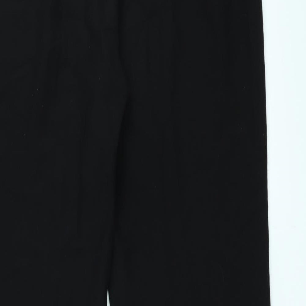 Mia Moda Womens Black Trousers Size 12 L29 in