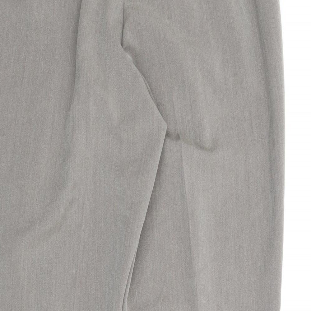 Womens UK Size 10 Preworn Regular Fit Carpenter Beige Trousers