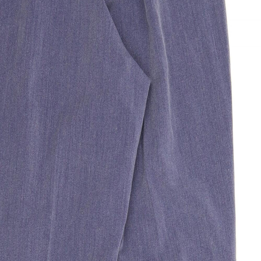 Womens UK Size 10 Preworn Regular Fit Capri Grey Trousers