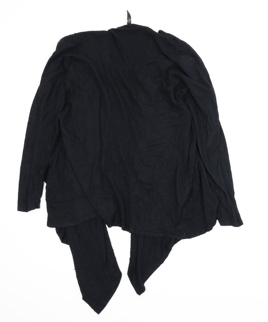 Evie Womens Black Cardigan Jumper Size 18 - Draped