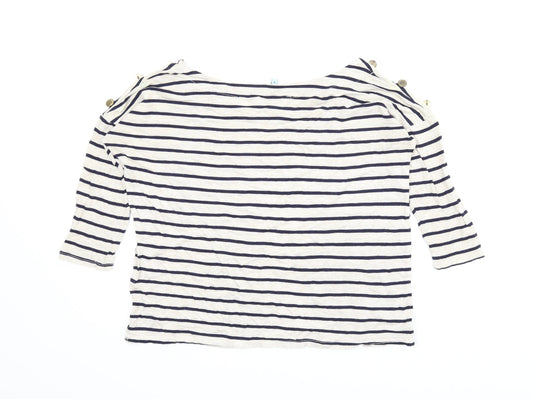 Womens UK Size 8 New Look Beige Basic Blouse