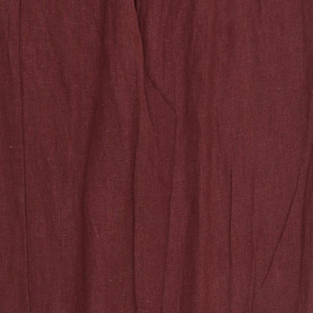 Womens UK Size 18 BHS Regular Fit Red Trousers