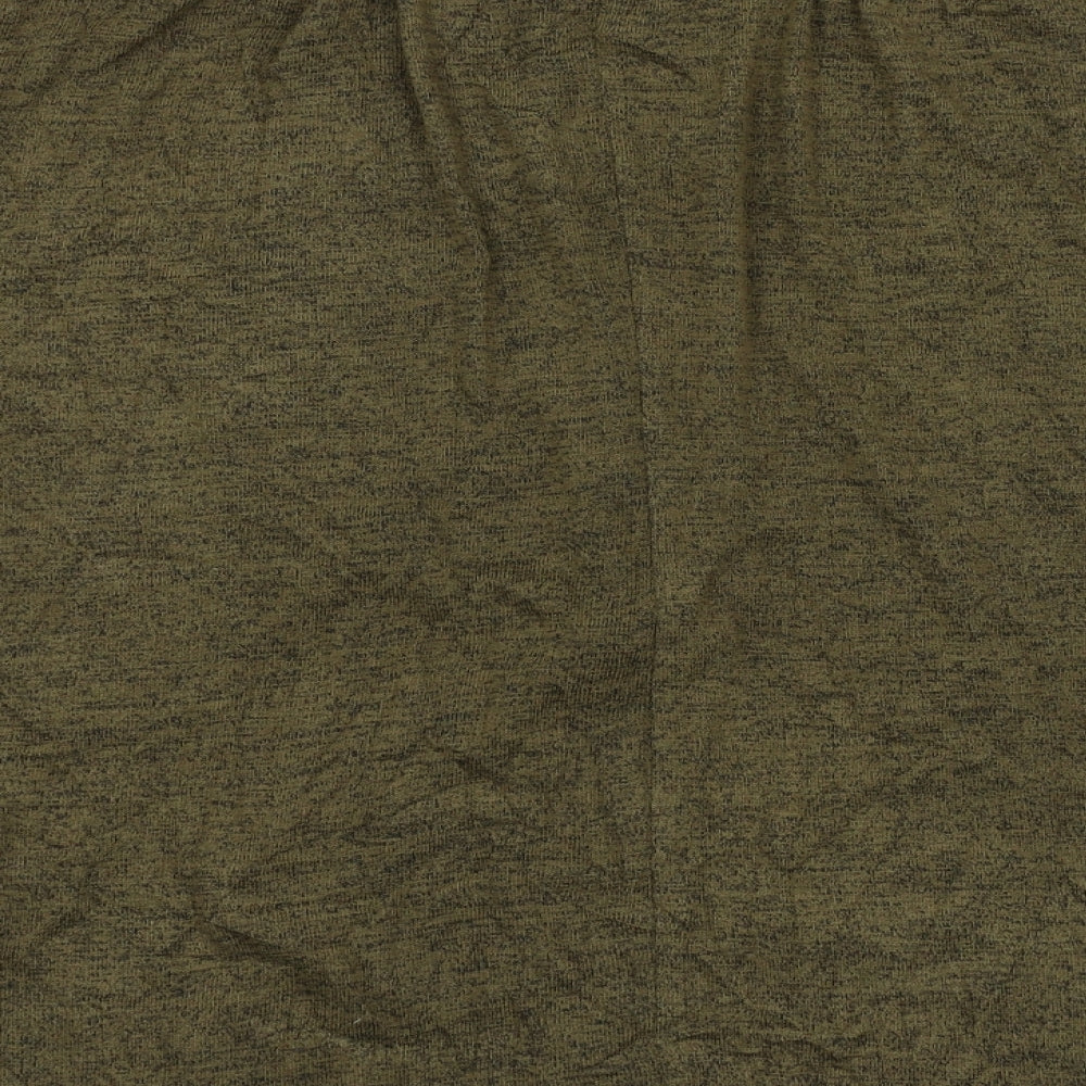 Womens UK Size M New Look Green Basic T-Shirt