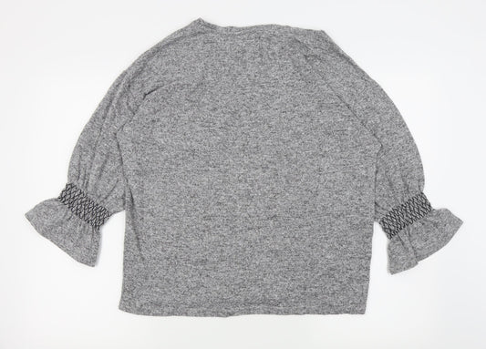 TU Womens Grey Basic T-Shirt Size 12