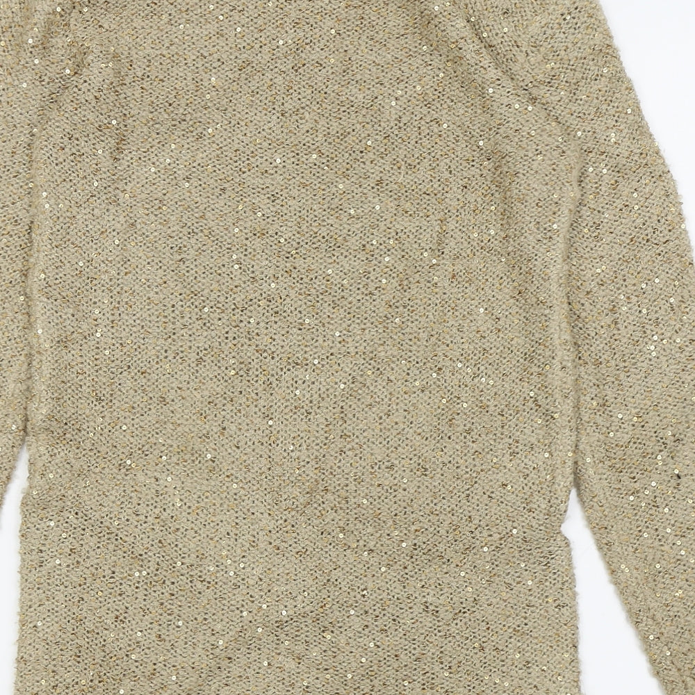 Primark Womens Gold Fit & Flare Size 6