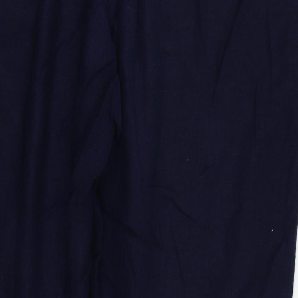 Womens UK Size 10 Papaya Regular Fit Blue Trousers