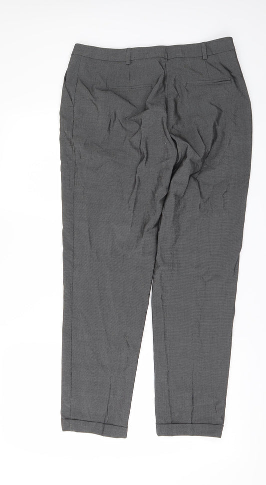 Womens UK Size 12 Papaya Regular Fit Grey Trousers