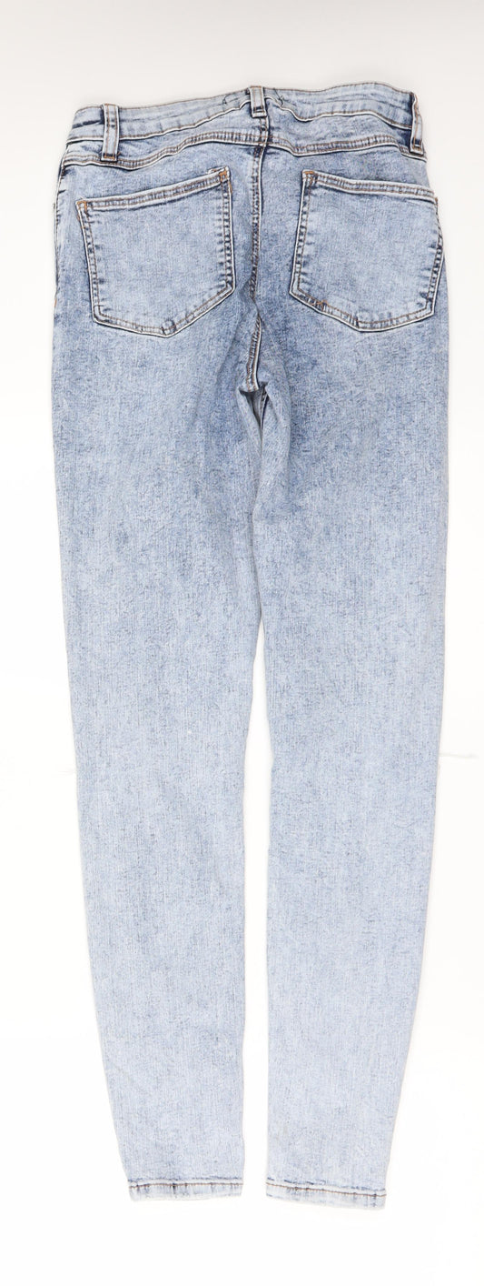 Denim & Co. Womens Blue Denim Skinny Jeans Size 8 L29 in