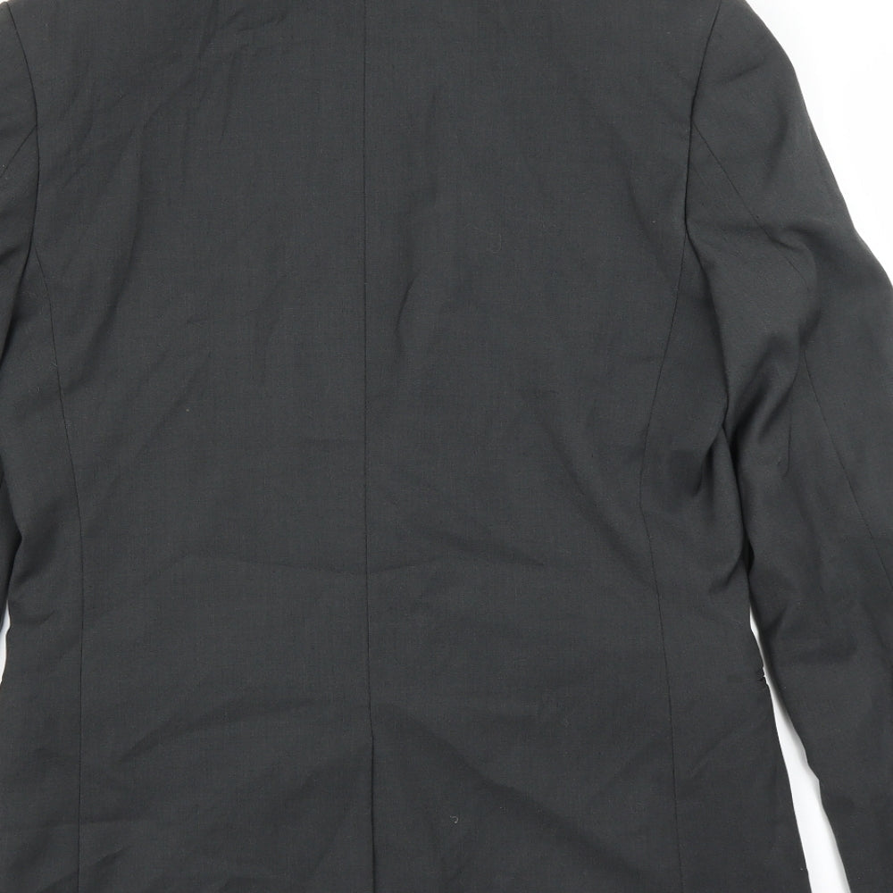 Mens UK Size 38 Topman Regular Grey Suit Jacket