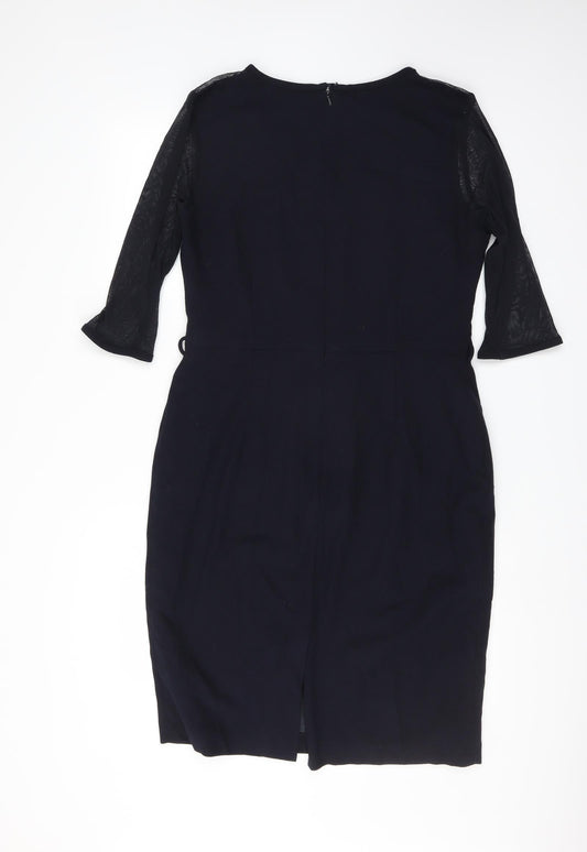 NEXT Womens Blue Sheath Size 14