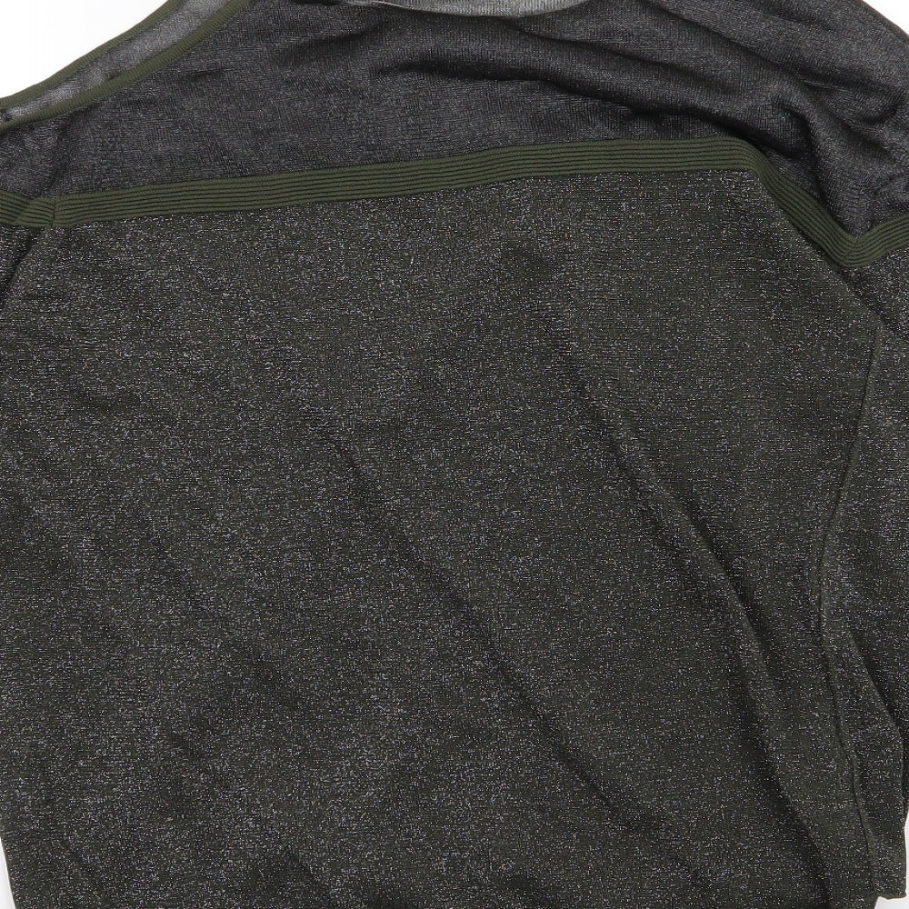 Next Womens Green Knit Pullover Jumper Size 18