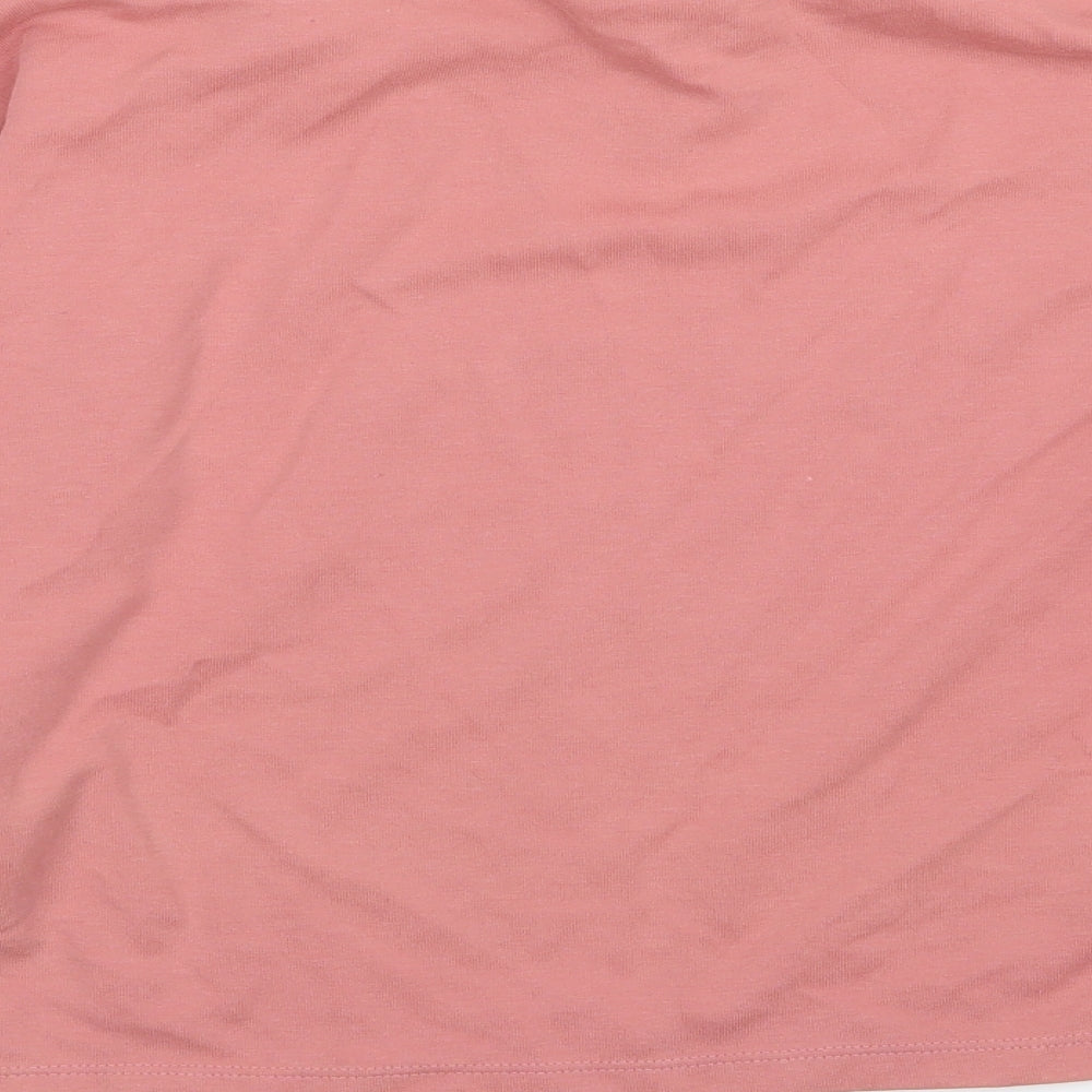 F&F Womens Pink Jersey Pullover Sweatshirt Size S - Gym Chic